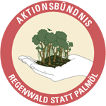 Logo des Aktionsbündnis Regenwald statt Palmöl.
