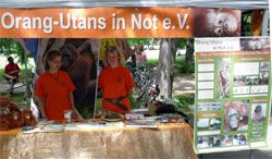Der Stand von Orang-Utans in Not auf der Ökofete 2011.