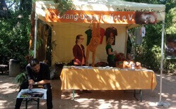 Unser Verkaufs- und Informationstand.