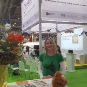 buchmesse_mittel Jessica Fiegert an unserem Stand auf der Buchmesse.